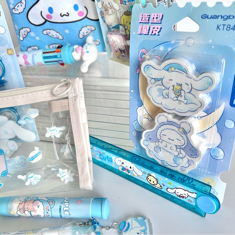 🩵(CIN328) Cinnamoroll Adorable 10-Piece Pencil Case Bundle! - Picture 4 of 11